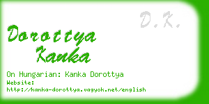 dorottya kanka business card